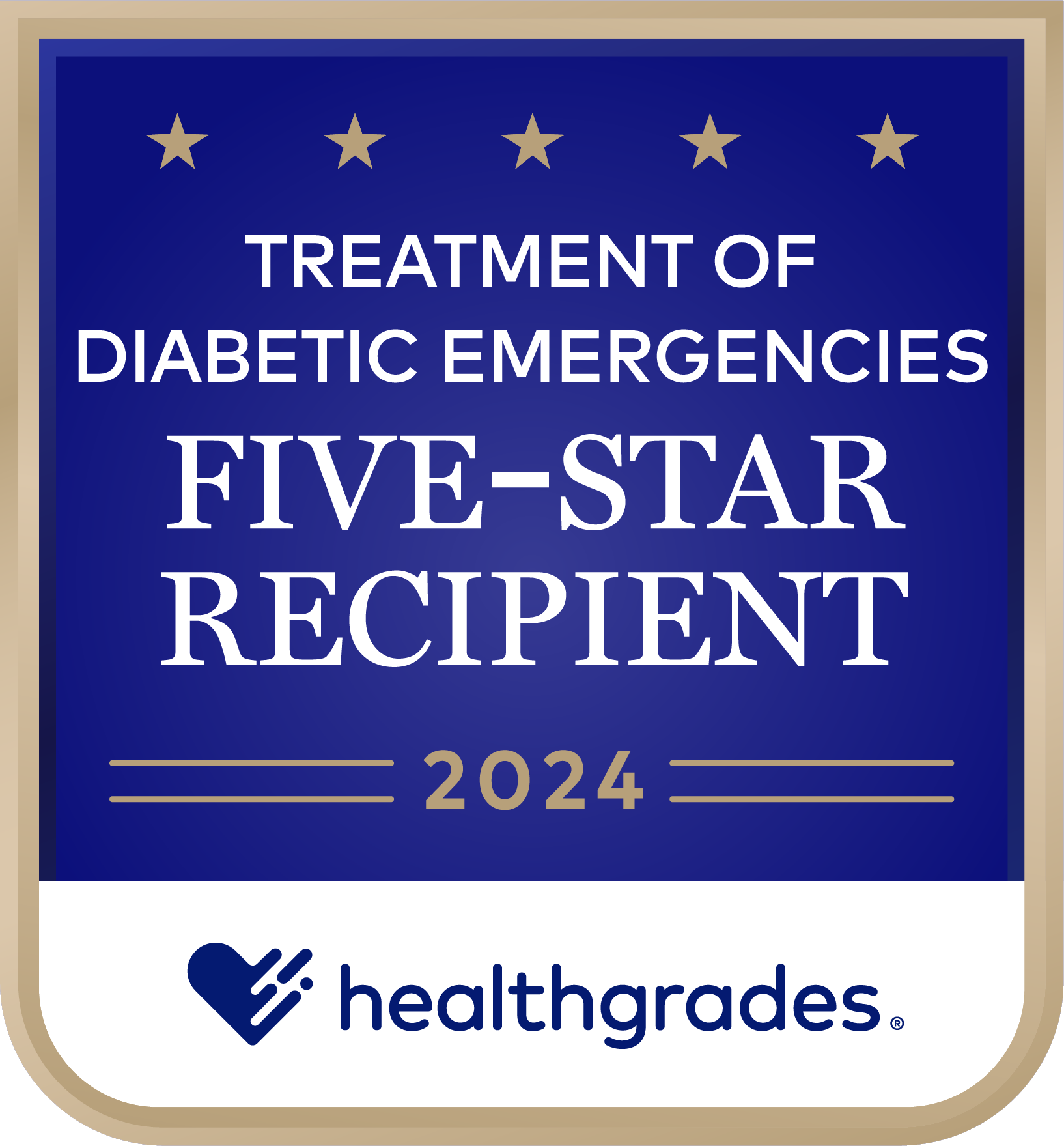 Healthgrades® Five-Star Recipient for Treatment of Diabetic Emergencies in 2023-2024