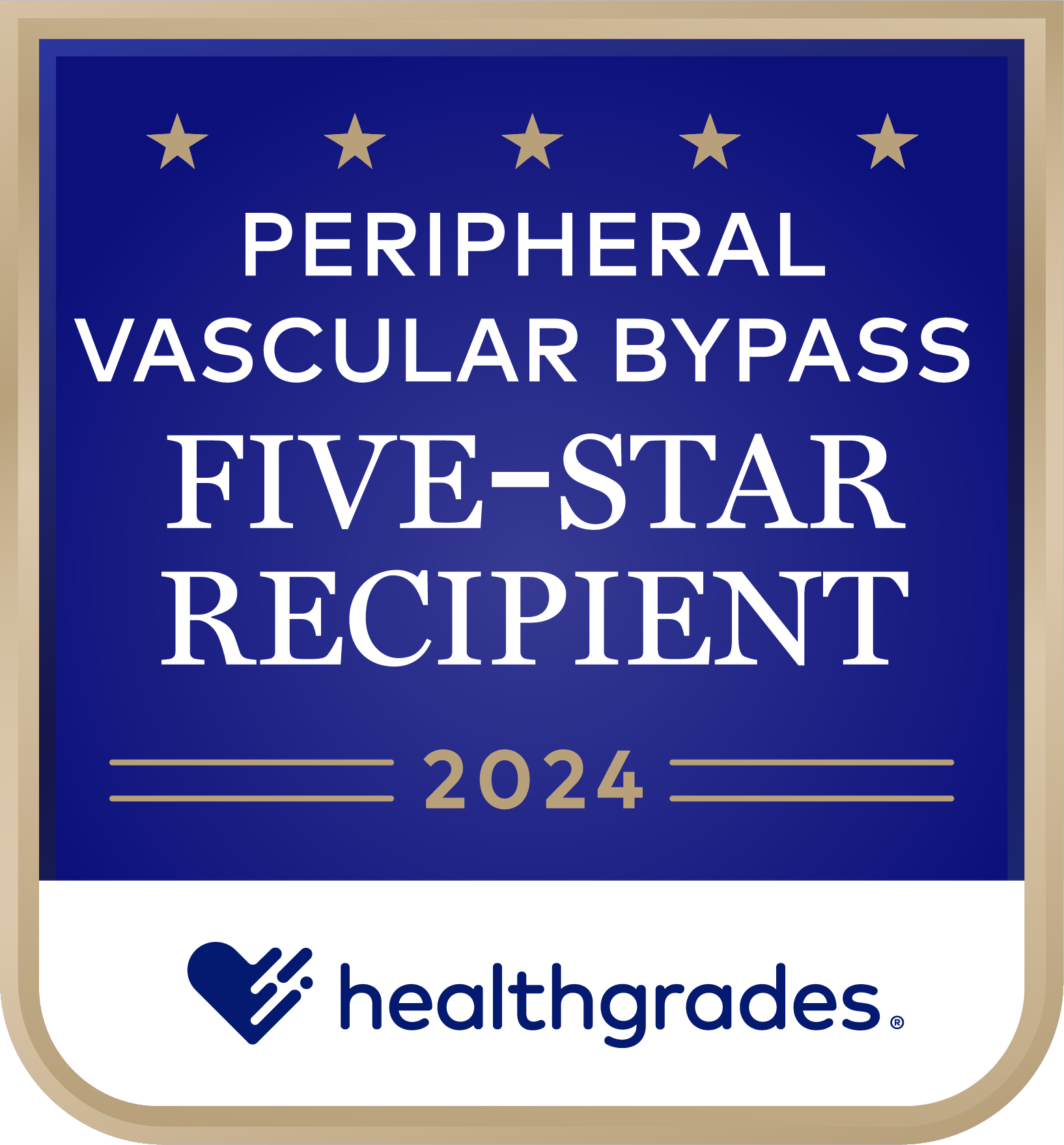 Healthgrades® Five-Star Recipient for Peripheral Vascular in 2022 & 2024