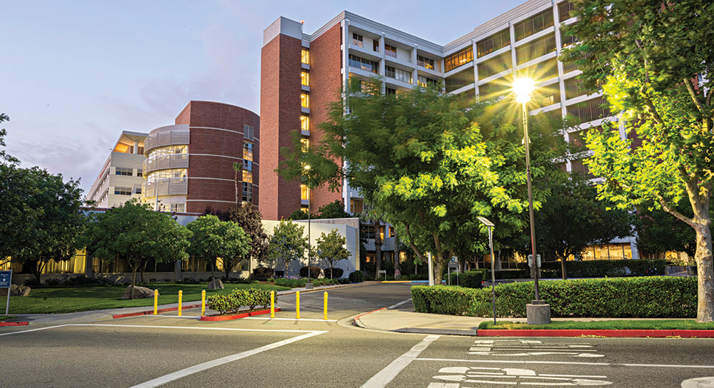 Exterior shot of Community Regional hospital